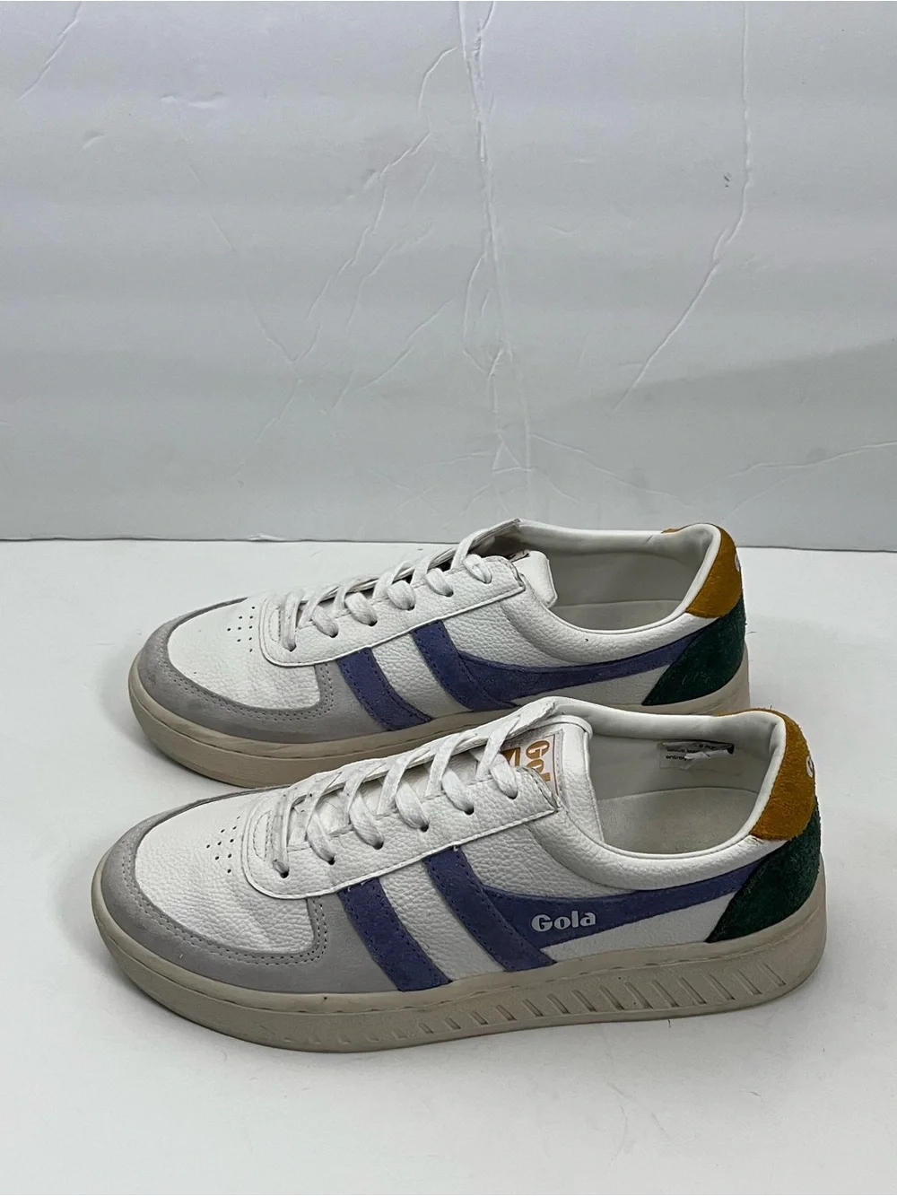 GOLA Grandstand Trident Leather Suede Lace Up Tennis Shoes Sneakers Size 7.5